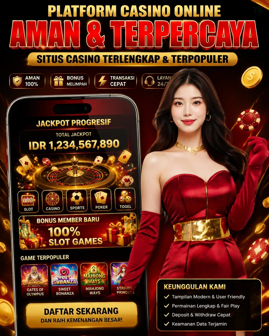 Ikon aplikasi t6 resmi